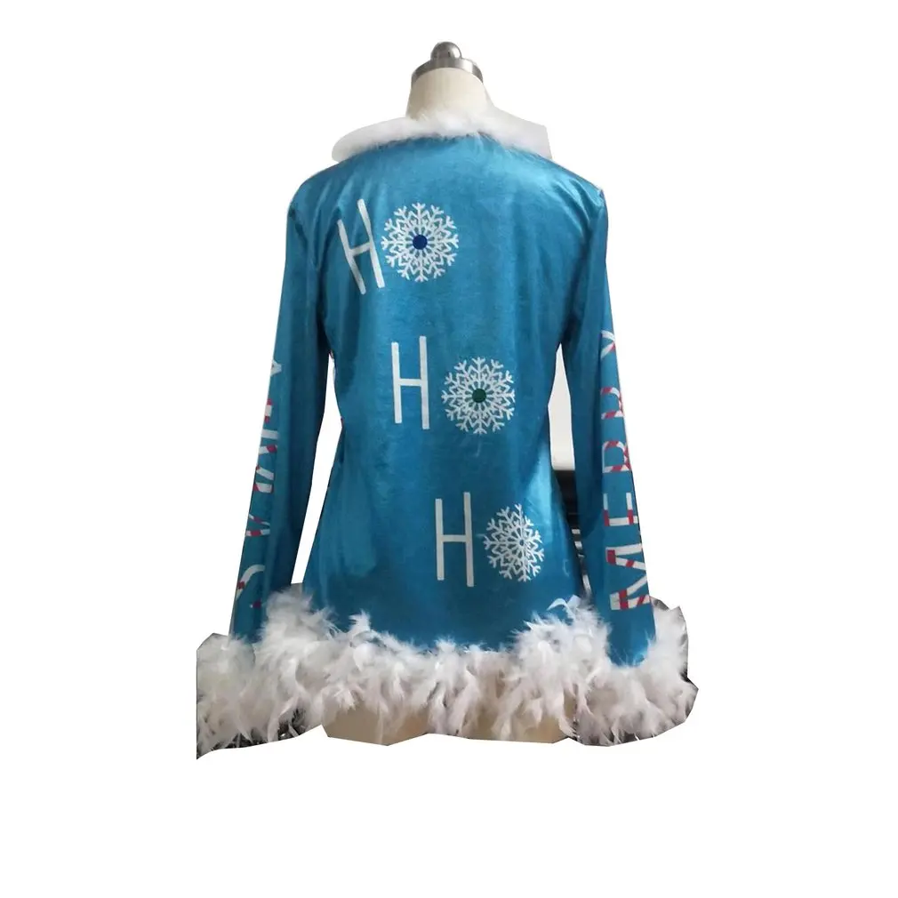 

Women Christmas Sweater and Pullovers Blue Snowman Casual Knitwear Pull Jumpers winter sweater women Cartoon