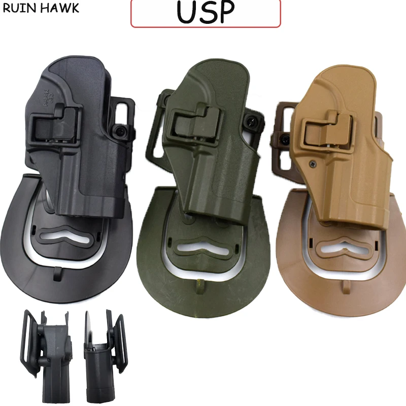 

Quick Drop Tactical HK USP Compact Pistol Holster Military Shooting Belt Holster Right Hand Gun Carry Case For Airsoft Hunting