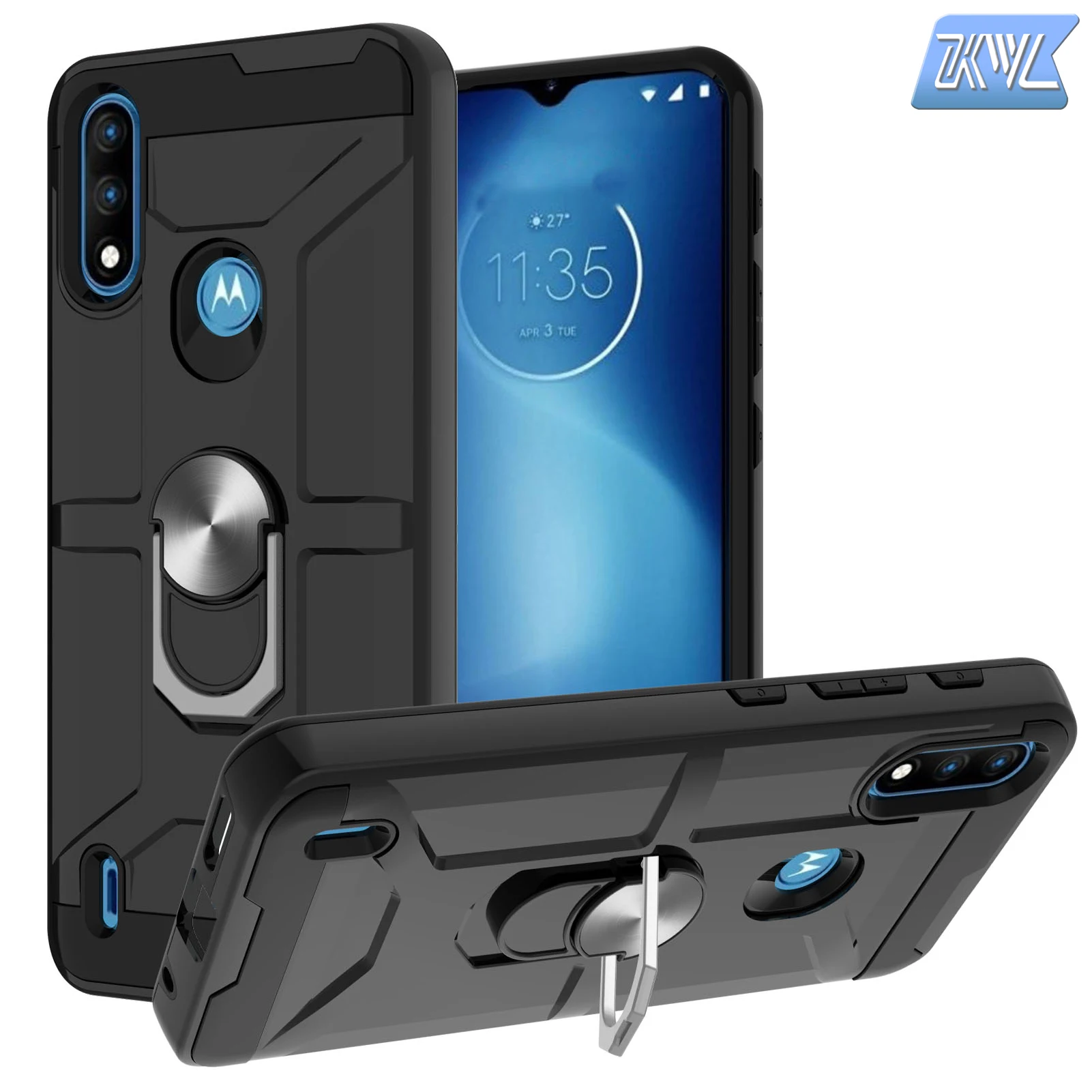 

For MOTO G 5G G9 G10 E7 case magnetic bracket support car four-corner anti-drop business portable mobile phone protective shell
