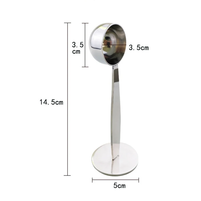 

Newly 2 In 1 Stainless Steel Dual Purpose Spoon Coffee Tamper Measuring Spoon Kitchenware TE889