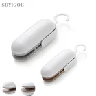 Портативный бытовой влагостойкий упаковщик мини для пластиковых пакетов с зажимом для закусок, пищевых продуктов