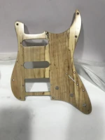 1 pcs high quality splated maple wood strat guitar pickguard ssh scratch pick guard electric guitar plate solid wood