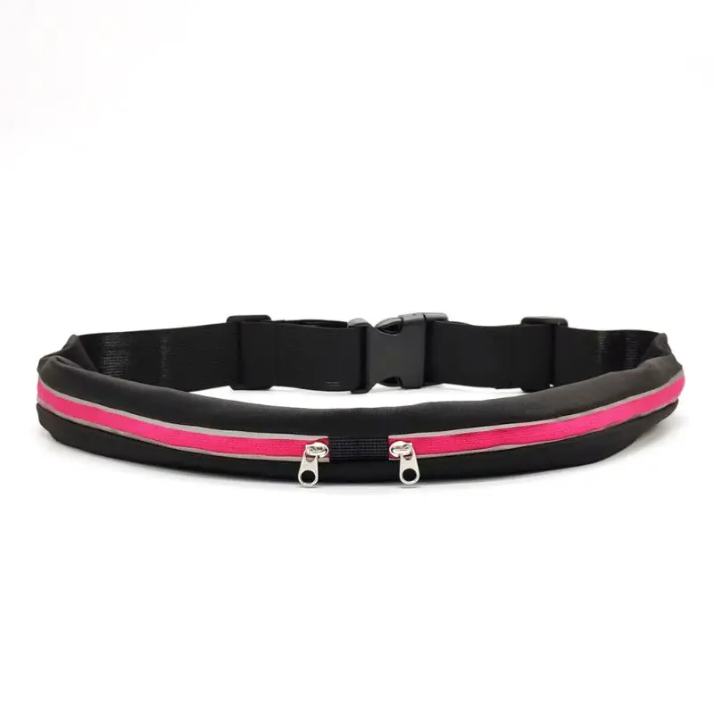 

Sport Runner Waist Bag Running Belt Gym Money Phone Zip Case Adjustable Belt H8WD