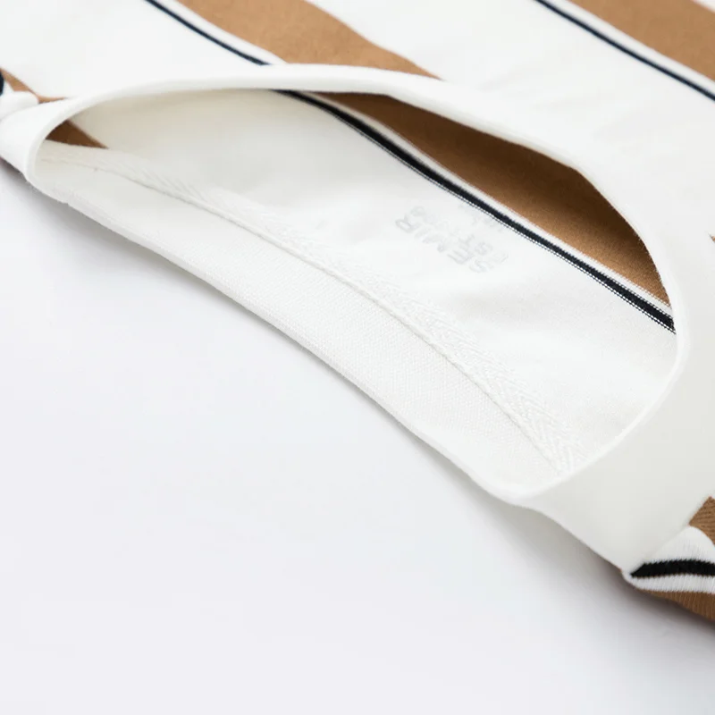 Мужская футболка с длинными рукавами SEMIR свободная в полоску для студентов осени