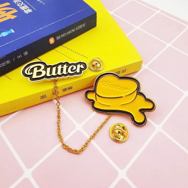 

KPOP Bangtan Boys New Small Universe New Album Butter Metal Brooch Badge Same Peripheral