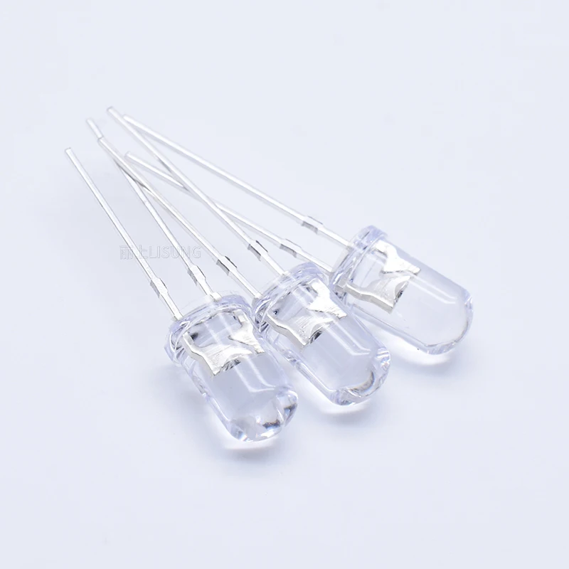 1000pcs/bag 3mm 5mm IR LED Emitting Diode 1.4V 850nm 940nm Transmitter Emitter Infrared Phototransistor Photodiode Round Clear - купить по