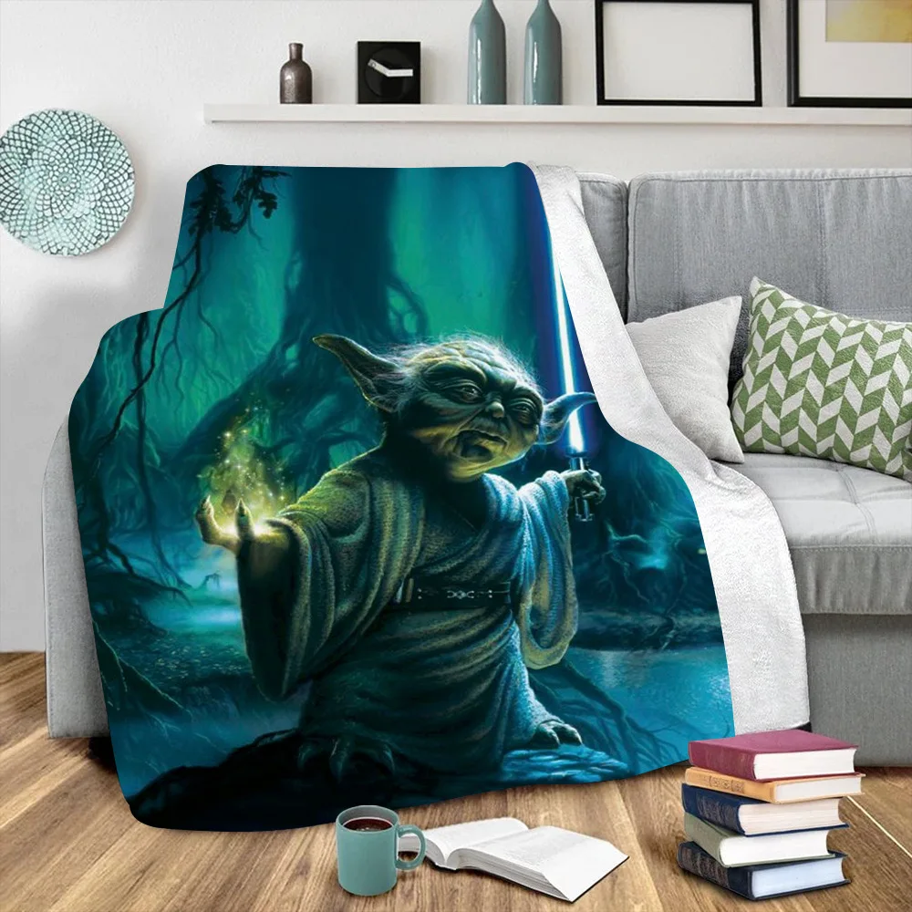 3D Звездные войны Baby Yoda супер мягкие теплые одеяла шерпа мультфильмы флисовый