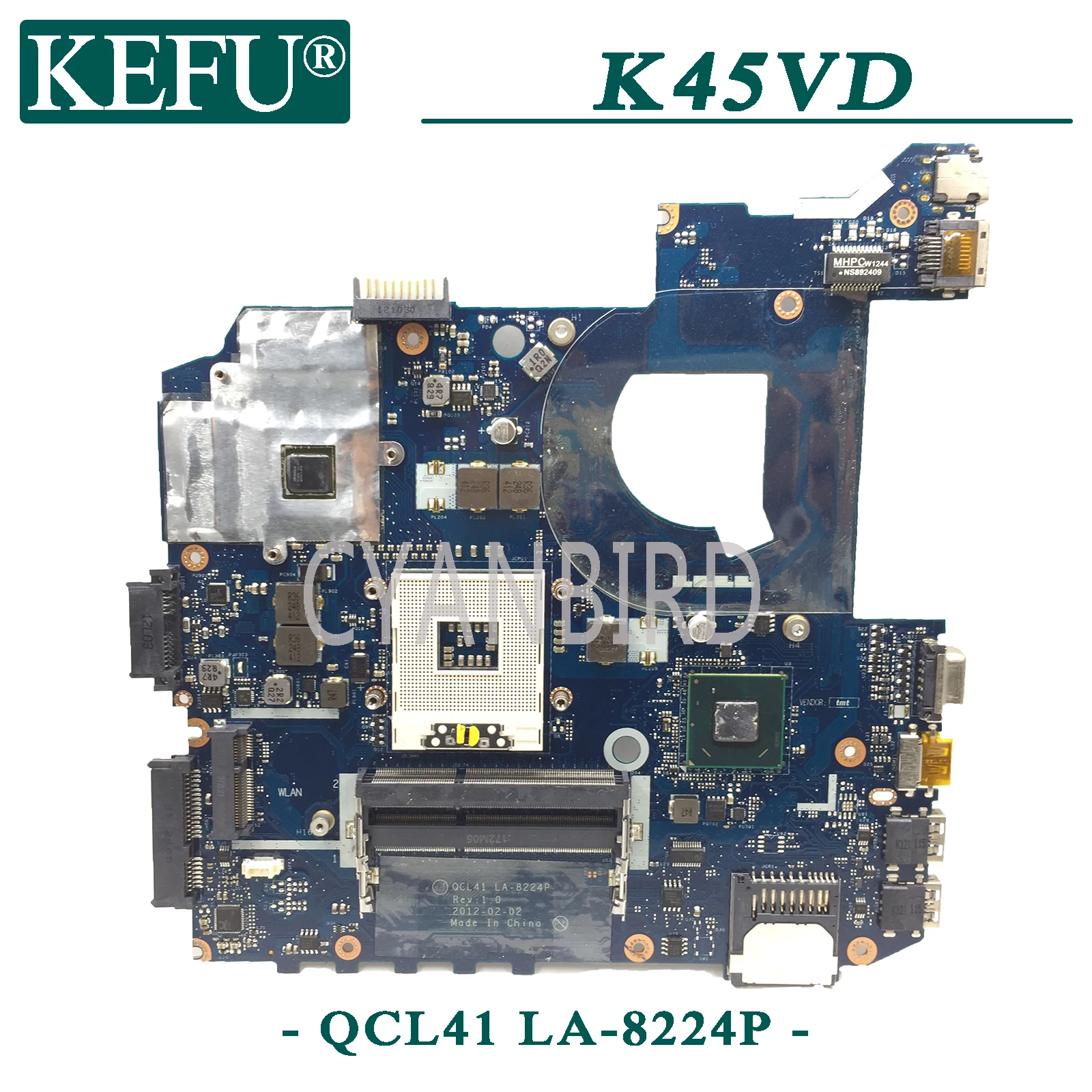 Mainboard para Asus K45v com pm Kefu Original Computador Portátil Placa-mãe Qcl41 La-8224p K45vd