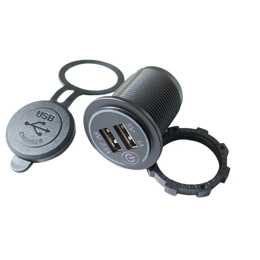 Автомобильный usb Зарядное устройство 12 V 24 Водонепроницаемый 3.1A & 4.2A 4.8A Dual USB