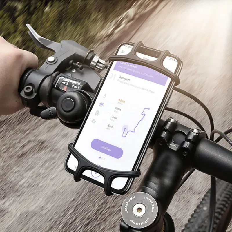 

Silicone Bicycle Phone Holder For IPhone 11 Pro Max 6 7 8 Plus X Xr Xs For Mobile Phone Mount Band Bike GPS Clip Universal