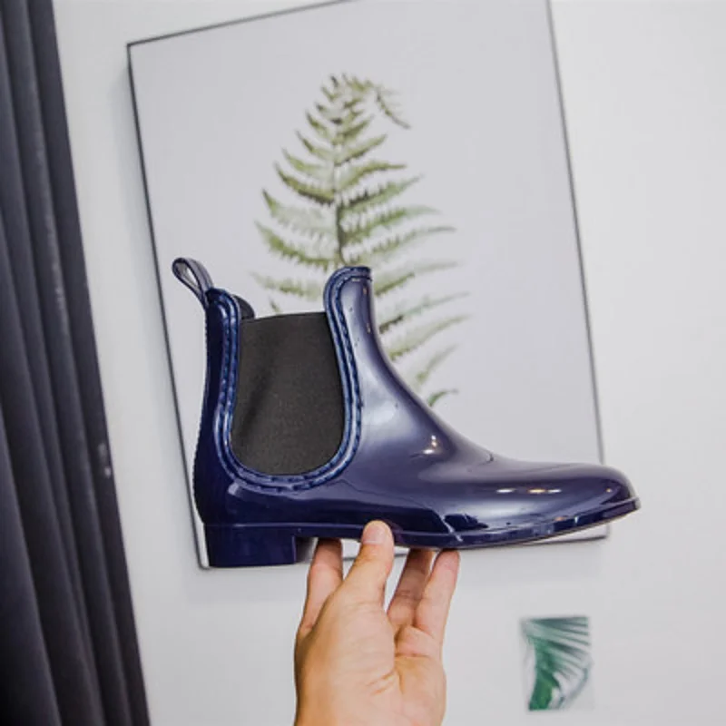 Модные женские повседневные непромокаемые сапоги резиновые Martin обувь для воды