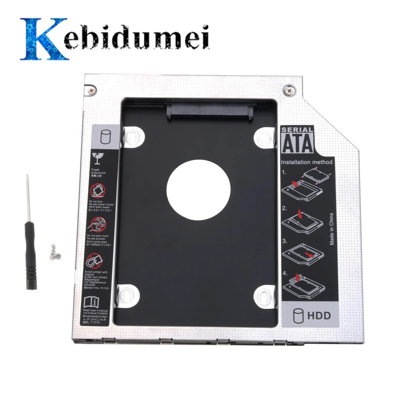 KEBIDUMEI 12 7 мм Универсальный 2 5 й Ssd Hd SATA жесткий диск HDD Caddy адаптер Алюминиевый Bay 3 0