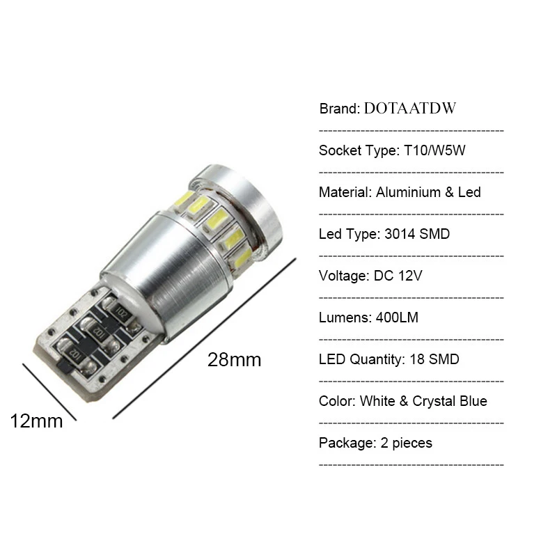 2x Canbus T10 W5W 168 194 светодиодный габаритный парковочный фонарь для Land Rover v8 discovery 4 2 3x8
