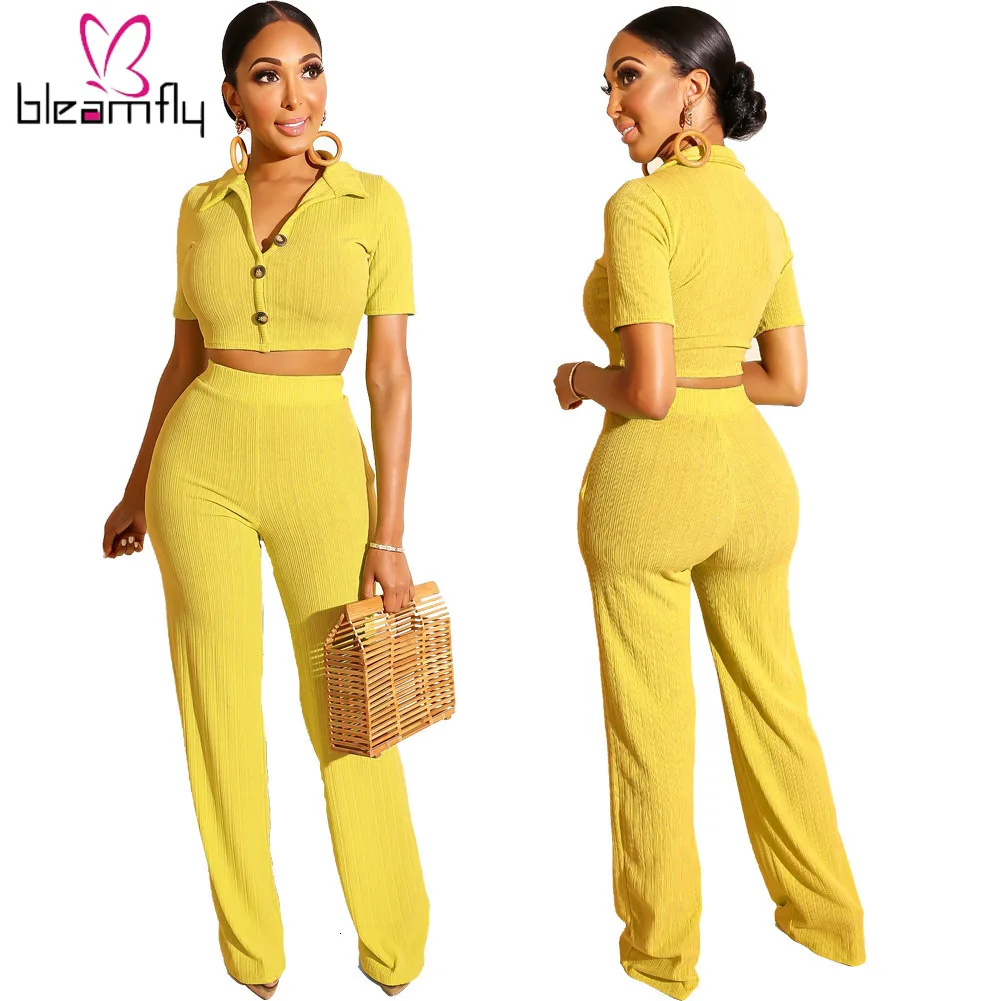 Женский летний вязаный свитер с коротким рукавом и отложным воротником топ