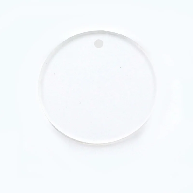 Пустые круглые заготовки 50 ММД из акрила 2 дюйма прозрачные диски для брелока