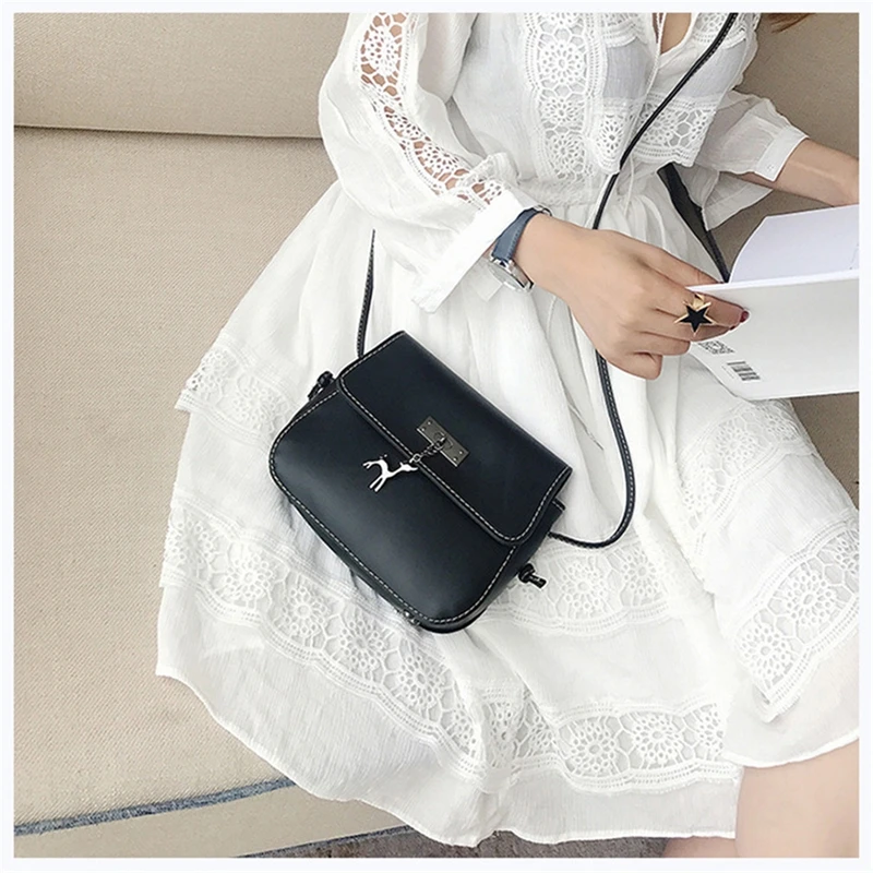 Сумка на одно плечо с подвеской в виде оленя, высокое качество, изысканные сумки для женщин, 2020, маленькие свежие милые женские сумки Kawaii