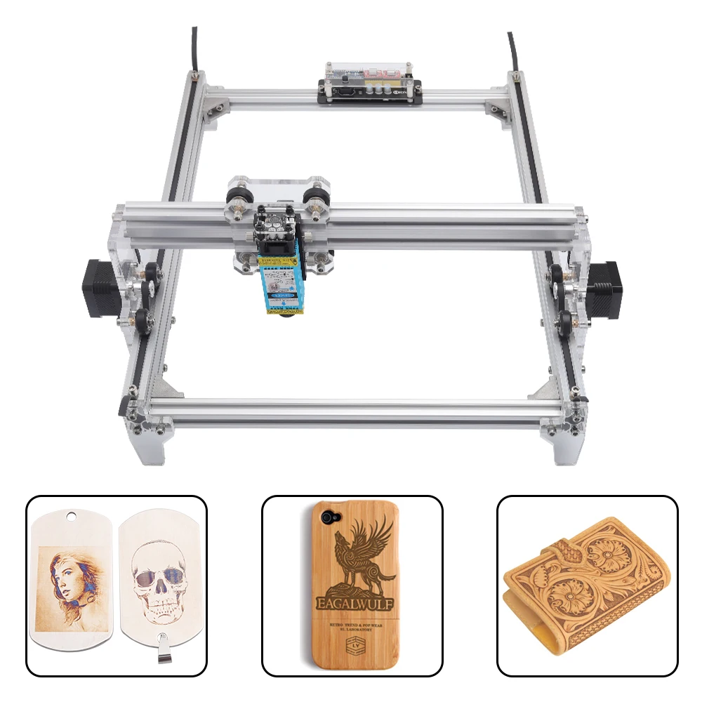 

30x40cm DIY CNC Eye Protect Laser Engraver Kits Wood Carving Engraving Cutting Machine Desktop Printer Logo Picture Marking