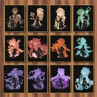 Набор для алмазной вышивки сделай сам, мозаика 5D с квадратными стразами Genshin, ударопрочная Аниме Картина, наборы для вышивки крестиком, домашний декор, подарок