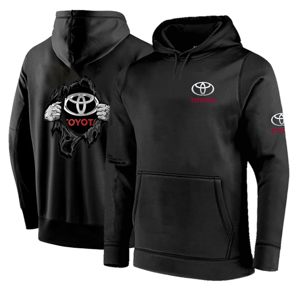 

NEW Mens Toyota Car Logo Hoodies Logo Customize Pullover Cotton Casual Spring and Autumn Fashion Coats Casual Sweatshirts
