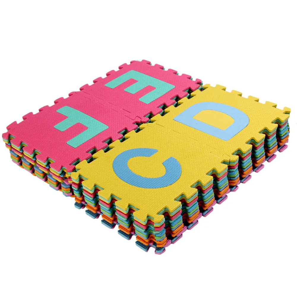 36 шт. Алфавит цифры эва пола игровой коврик Детская комната ABC пазл мозайка ЕВА