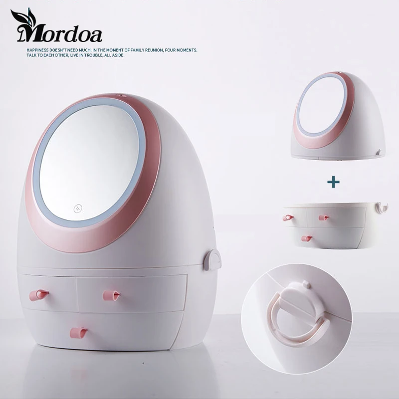 Зеркало для хранения макияжа Mordoa водонепроницаемая с подсветкой | Дом и сад