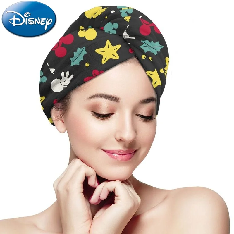 

2022 New Disney Cartoon Woman Dry Hair Cap Super Absorbent And Quick-Drying Shower Cap Towel Cap Wiping Head Towel Headscarf