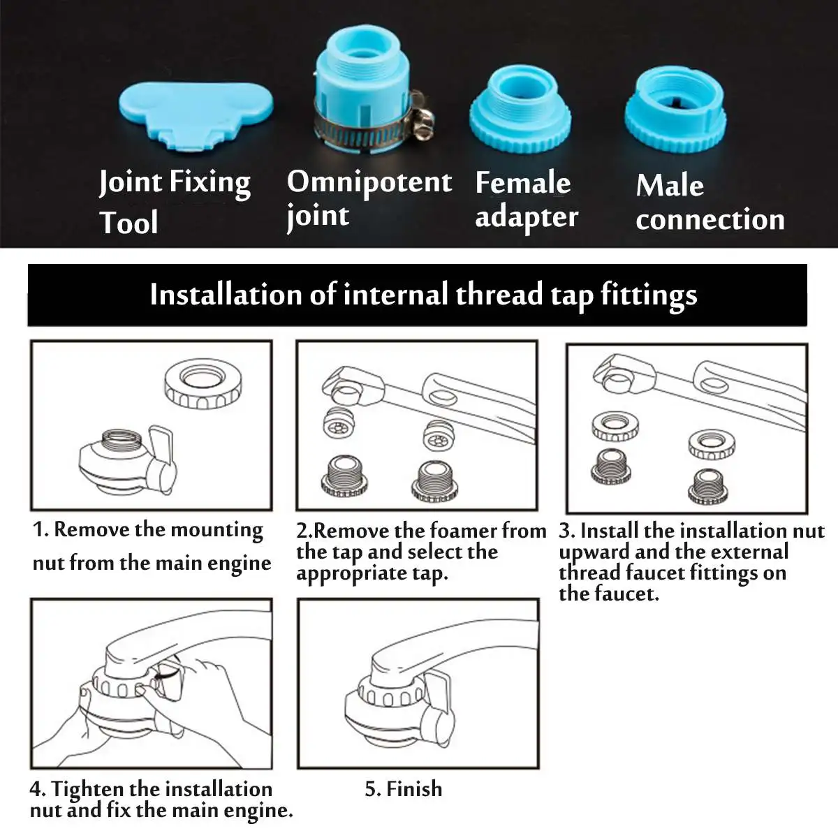 

Kitchen Water Faucets Filter Washable Ceramic Faucets Mount Tap Water Purifier Filtro Rust Bacteria Removal w/Replacement Filter