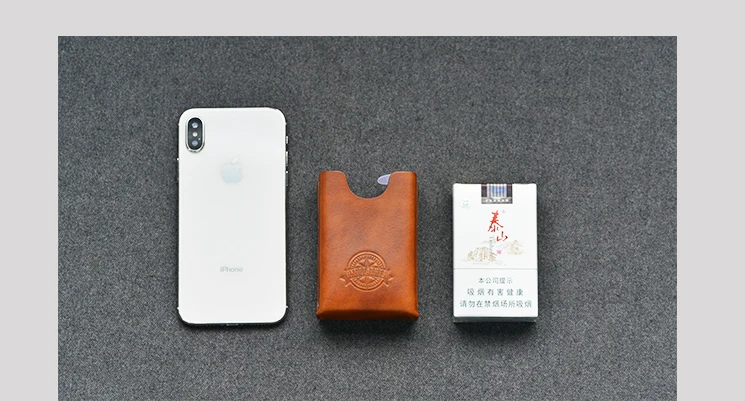 One Leather Cigarette Box Men Gift Cigarette Case Mens Gifts Cigarette Cover Smoke Tobacco Pouch Vegetable Tanned Leather