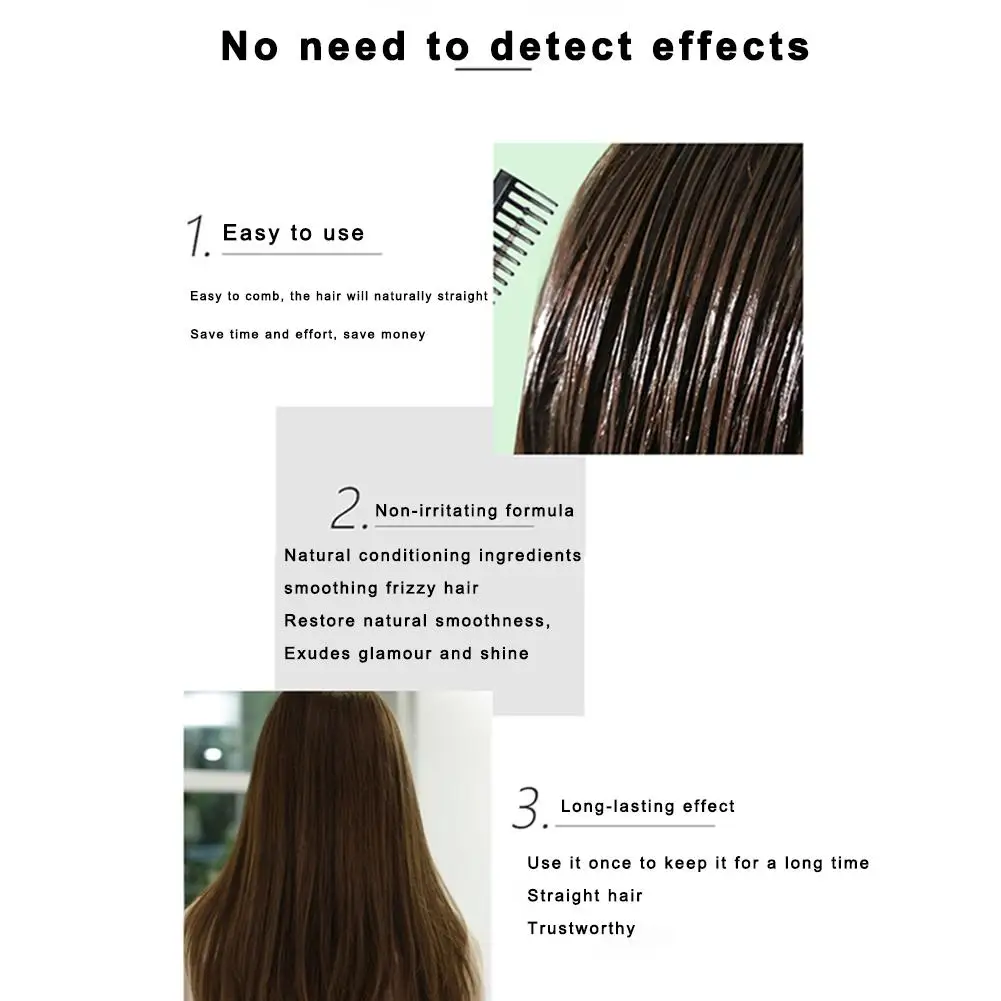 Уход за волосами Профессиональный выпрямитель и разглаживает крем для волос с