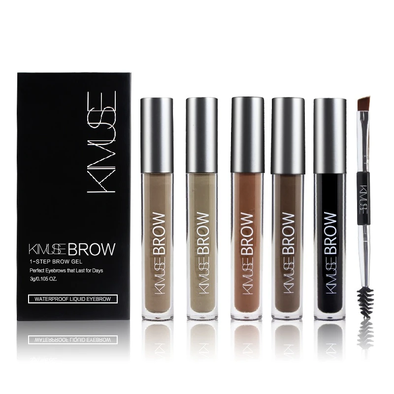 Comestics гель для бровей водостойкий полуперманентный долговечный черный