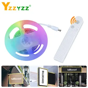 Светодиодная лента для рекламы, 5 В, 1 м, 2 м, 3 м, беспроводной инфракрасный датчик движения, гибкая Диодная лента, светодиодная лента для рекламная лампа