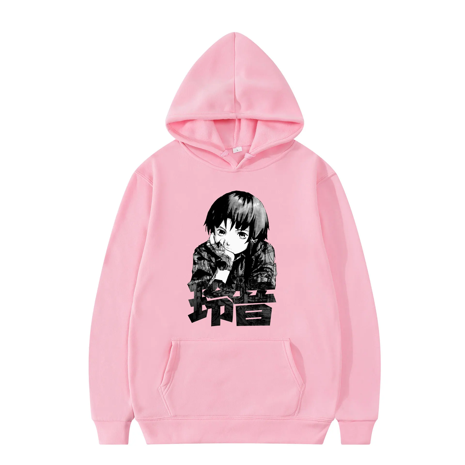 

Hot Sale Couple Clothes Fashion New Style Serial Experiments Lain Printed Trip Hoodies Four Seasons Clothing Casual Cotton Wear