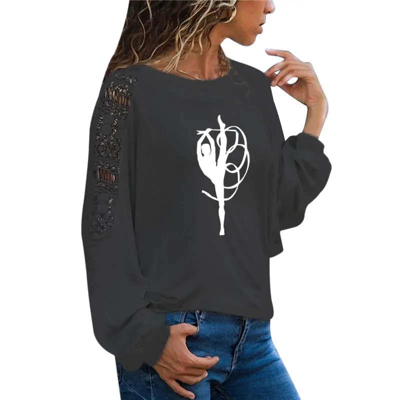 Женские футболки с ритмической гимнастикой (лента) футболка длинным рукавом