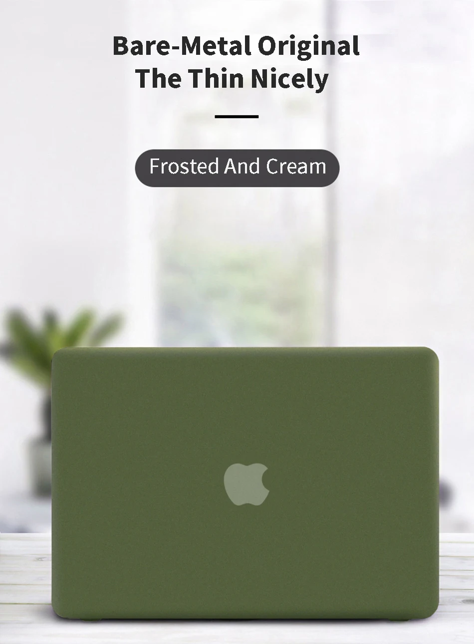 Матовый чехол для ноутбука Macbook Air Pro 11 12 13 15 16 дюймов сенсорная панель pro A2251 A2289 A2159