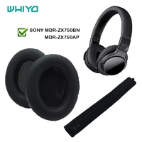whiyo 1 set of replacement ear pads headband for sony mdr zx750bn mdr zx750ap earphone earmuff cushion cover bumper sleeve