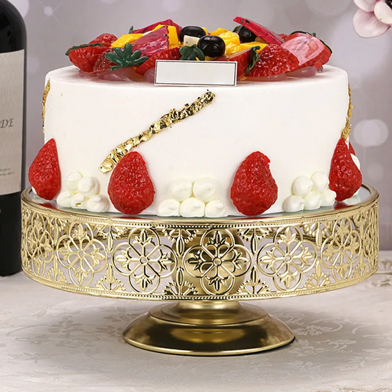 

Metal Storage Tray Fruit Cake Dessert Snack Plate Wrought Iron Luxury Home Living Room Restaurant Feast Desktop Decor Tray