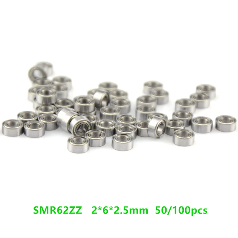 Бесплатная доставка 50/60 шт ABEC 5 SMR62ZZ 2*6*2 миниатюрный шарикоподшипник из