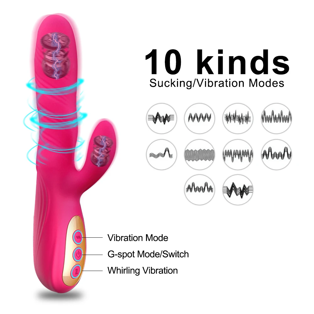 Мощный вибратор кролик для стимуляции точки G фаллоимитатор с сильными 10
