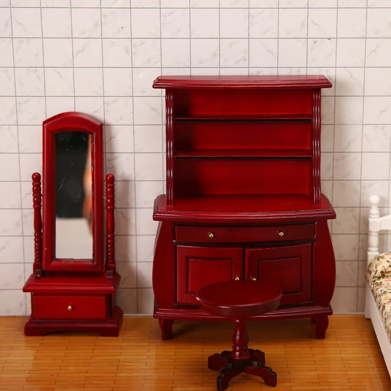 Миниатюрный винный шкаф/книжный шкаф Миниатюрные модели аксессуары для дома