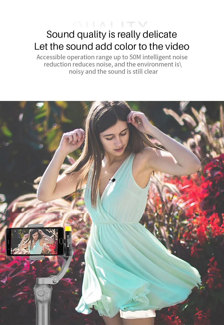 Saramonic Blink500 беспроводной Студийный конденсаторный микрофон петличный нагрудный микрофон для интервью для iPhone Android телефона DSLR камеры
