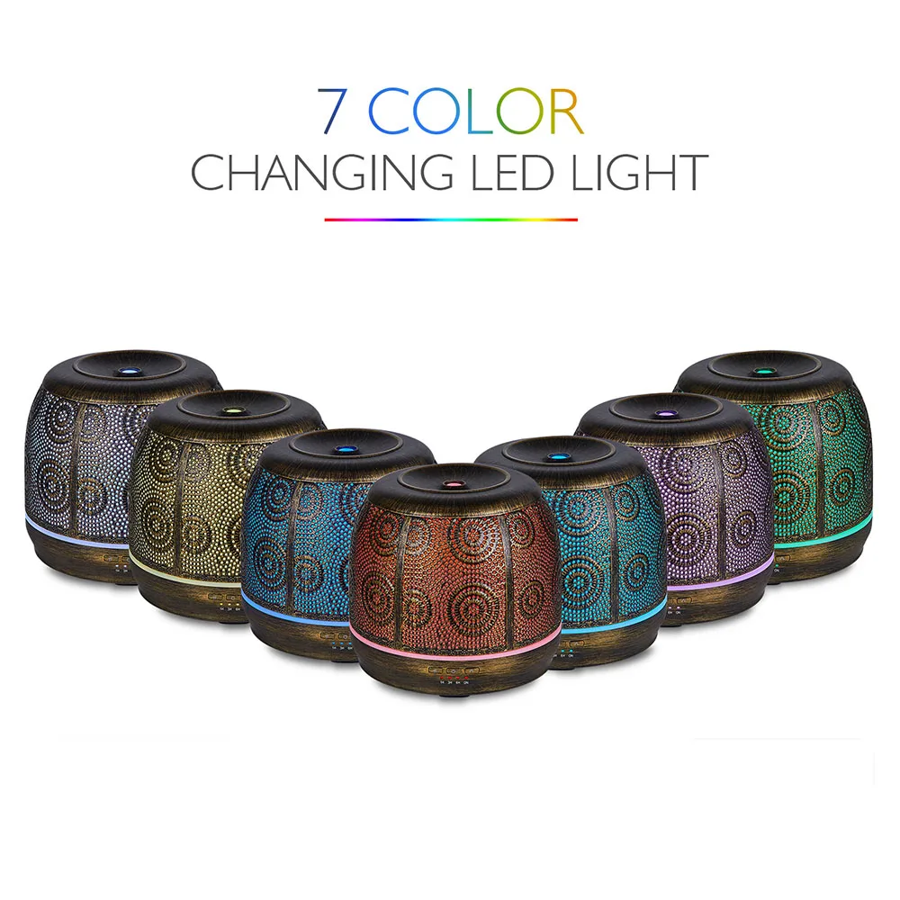 Арома диффузор для эфирных масел металлический ультразвуковой увлажнитель