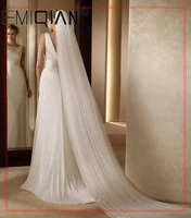 bridal veil 3 layers white 3 m long trailing cathedral wedding veils with comb wedding vail accesories