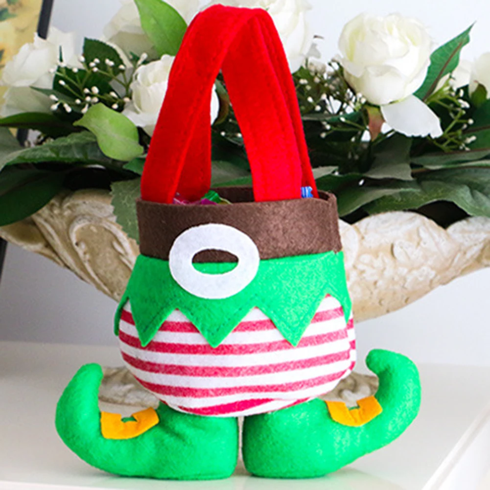 Рождественский подарок держатель для бутылки вина с конфетами подтяжки Санта