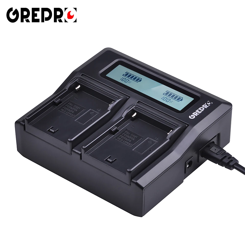 

Rapid Dual Channel Battery Charger for SONY NP-F550 FM50 FM500H F970 F960 F770 F750 F570 FX1000E BC-V615,BC-V615A Batteries