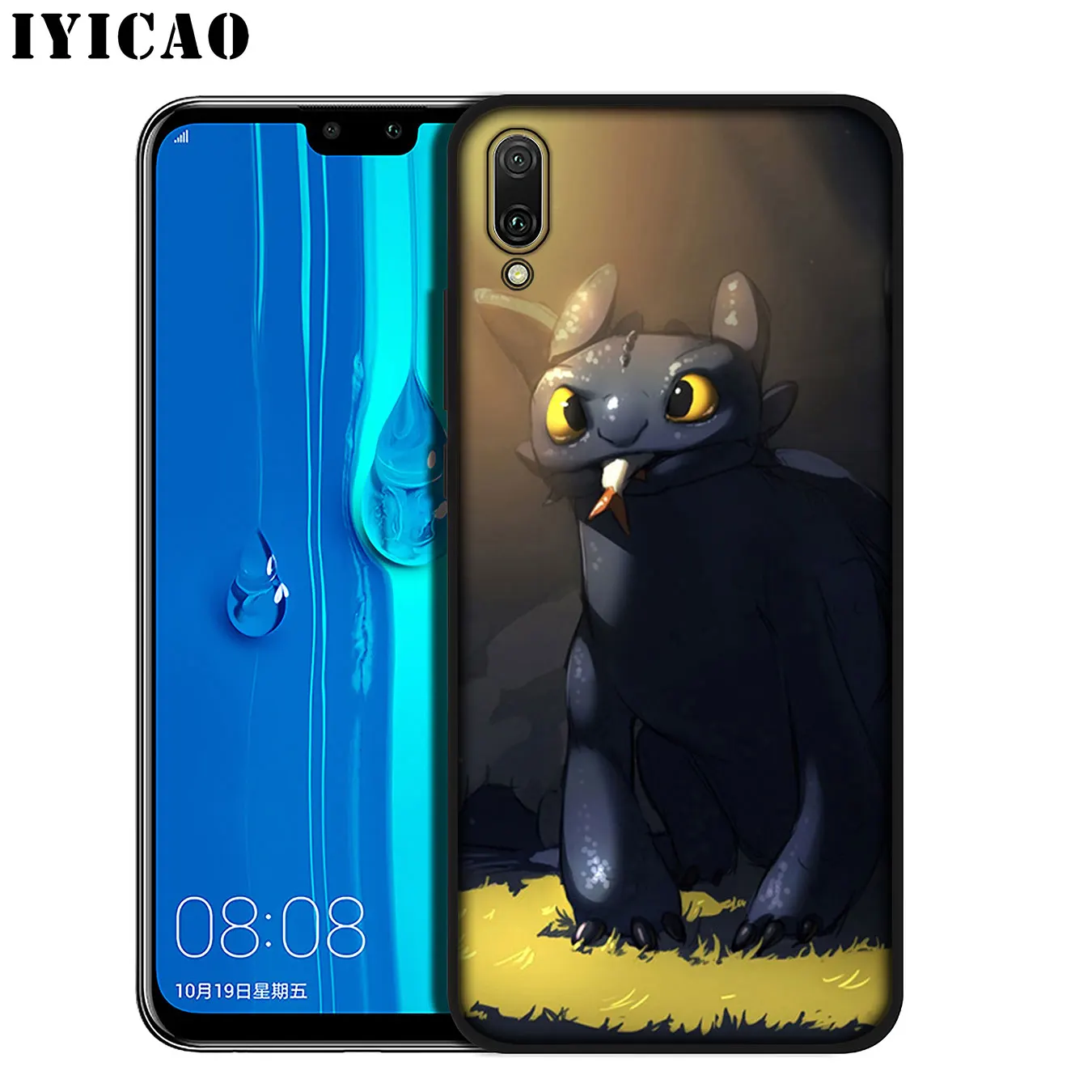 IYICAO Как приручить дракона мягкий силиконовый чехол для телефона Huawei Mate 30 20 10 Pro Black