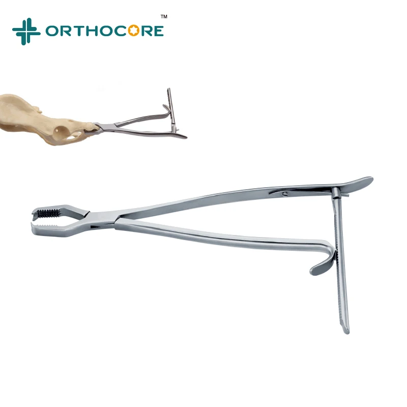 

Пинцет для удержания костей KERN, ветеринарные ортопедические инструменты, зубчатые челюсти, шпинлок