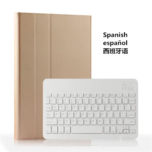 Spanish Gold Кожаный чехол с клавиатурой Bluetooth для huawei MediaPad M6 10,8, чехол для планшета huawei M6 Pro 10,8 VRD-AL09 - Цвет: Spanish Gold