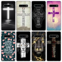 bible jesus christ christian cross design phone case for samsung j8 j6 j4 plus a02s a12 a22 a32 a42 a52 a72 galaxy m52 m51 m32