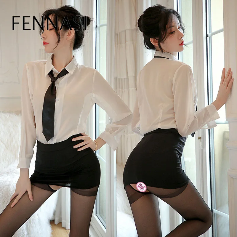 

Женское сексуальное нижнее белье FENNASI для косплея, униформа для девушек, Женский эротический костюм, платье-комбинация, Женская кружевная м...