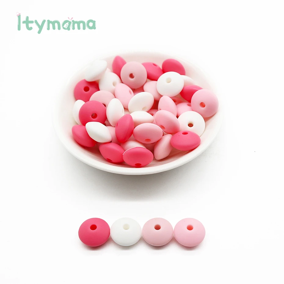 60pc BD020 Mix-1 Itymama, 60 шт., пищевые силиконовые счеты, бусины, жемчуг, силиконовые бусины, сделай сам, Прорезывание Зубов, уход за ребенком, ожерелье, соска, цепочка, детский Прорезыватель - Цвет: 60pc BD020 Mix-1